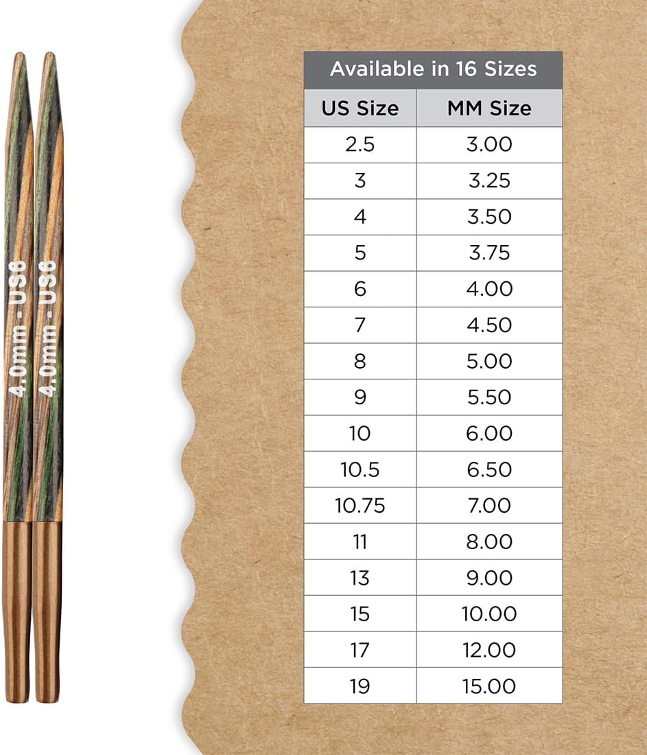 Knitter’s Pride Terra Interchangeable Needle 5”(13cm) - US 6(4mm)