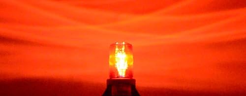 B4L4PT rojo 12-72 V DC 12 W de alta potencia LED 12 "NPT montaje en tubería de emergencia advertencia luz estroboscópica efecto 12 V 24 V 36 V 48 V
