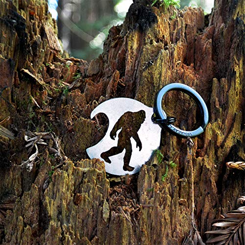 Bigfoot Gift - Round Bottle Opener Keyring Keychain, Stainless Steel, Bottle Opener, Sasquatch Gift Charm For Fans Of Bigfoot #TOP1