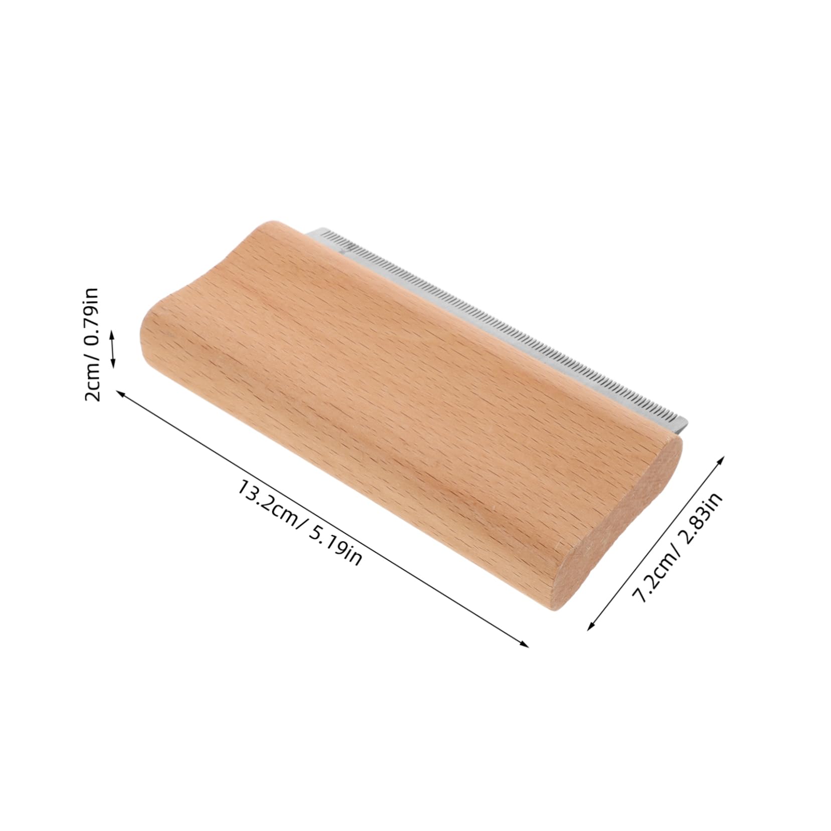 SEWOART Sturdy Horse Brush for Grooming Pet Hair Removal Comb Dog Detangler Brush Made of Stainless Steel Wood