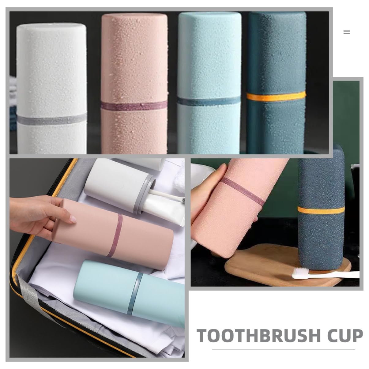 PRETYZOOM 4 Juegos Estuche De Viaje para Cepillos De Dispensador Accesorios De Viaje Soporte para Cepillos De Recipiente Portátil para Pasta De 4 Uds * 4