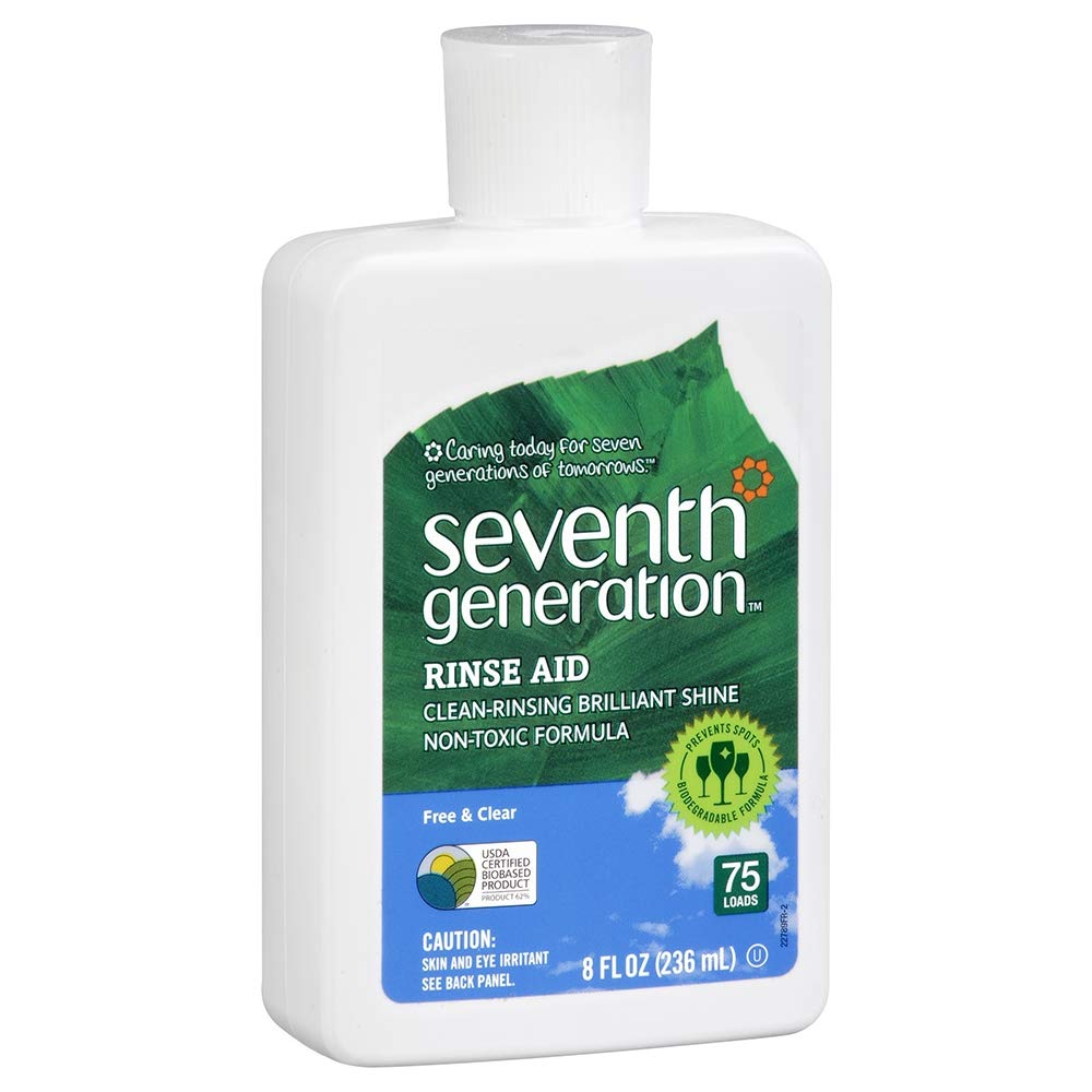Seventh Generation Rinse Aid Free and Clear -- 8 fl oz, Packaging May Vary