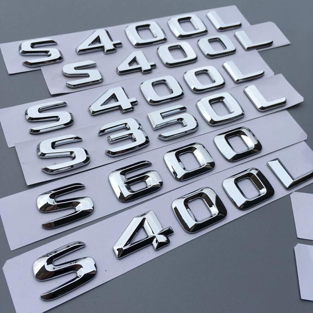 For Mercedes Benz S Class Maybach S300L S320L S350L S400L S450L S500L S600L S560 S680 4MATIC, Car Rear Trunk Letters Emblem Badge