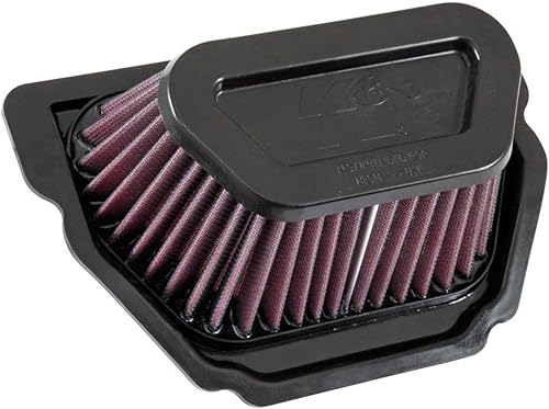 K&N Filtro de aire del motor: Alto rendimiento, Premium, Powersport Filtro de aire: Se adapta a YAMAHA 2015-2019 (MT-10, YZF R1, YZF R1M, YZF R1S)
