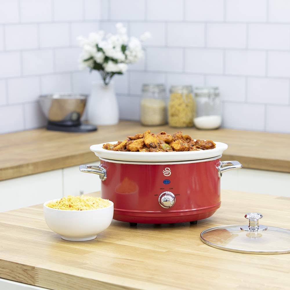 Swan Retro SF17021YELNEW kookpan, 3,5 l, afneembare container, anti