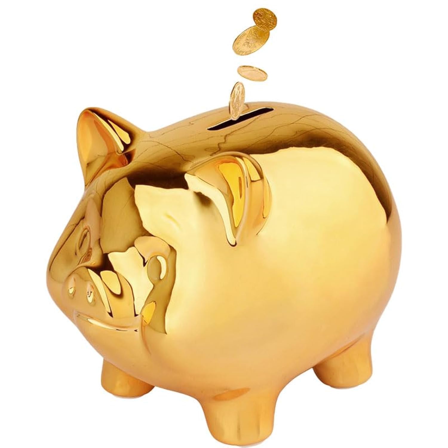 Salvadanaio a Forma di Maialino, Ceramiche Riutilizzabili per Vacanze, Digitale, Piggybank per Banconote, Decorare, Regalo per Bambini a Natale e Compleanni