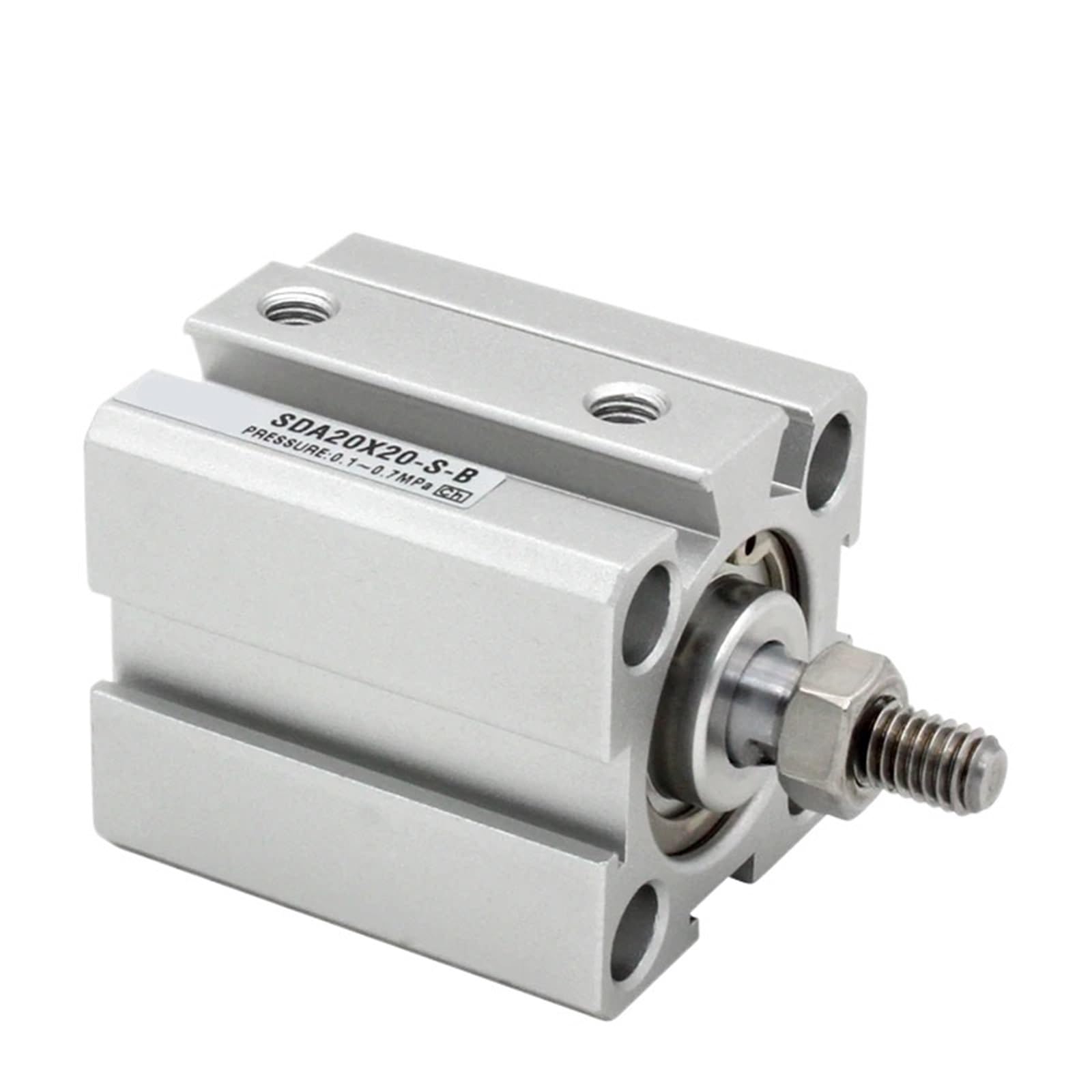 Atdjkvyh Men's Sda12x30-B Sda12-B Air Pneumatic Cylinder Sda12-B Double Acting Compact Cylinder Bore 12Mm Stroke 5-50Mm Thread Sda12x5-B Sda12x10-B-S(,Nill)