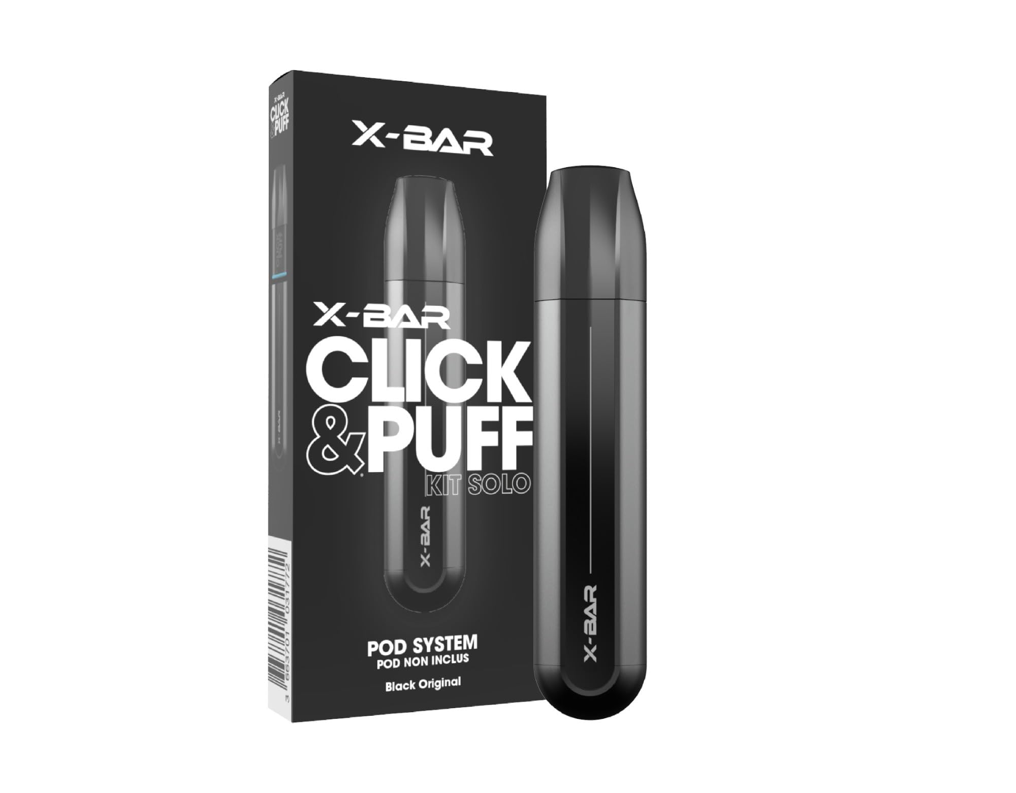 X-BAR Batterie rechargeable uniquement, Pods non inclus (sans e-liquide, sans  nicotine ni tabac) (Noir) : Amazon.fr: High-Tech