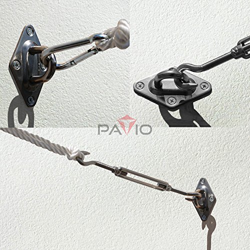 Buy Patio Sun Shade Sail Canopy Pole Post Kit 10' Feet Tall (120