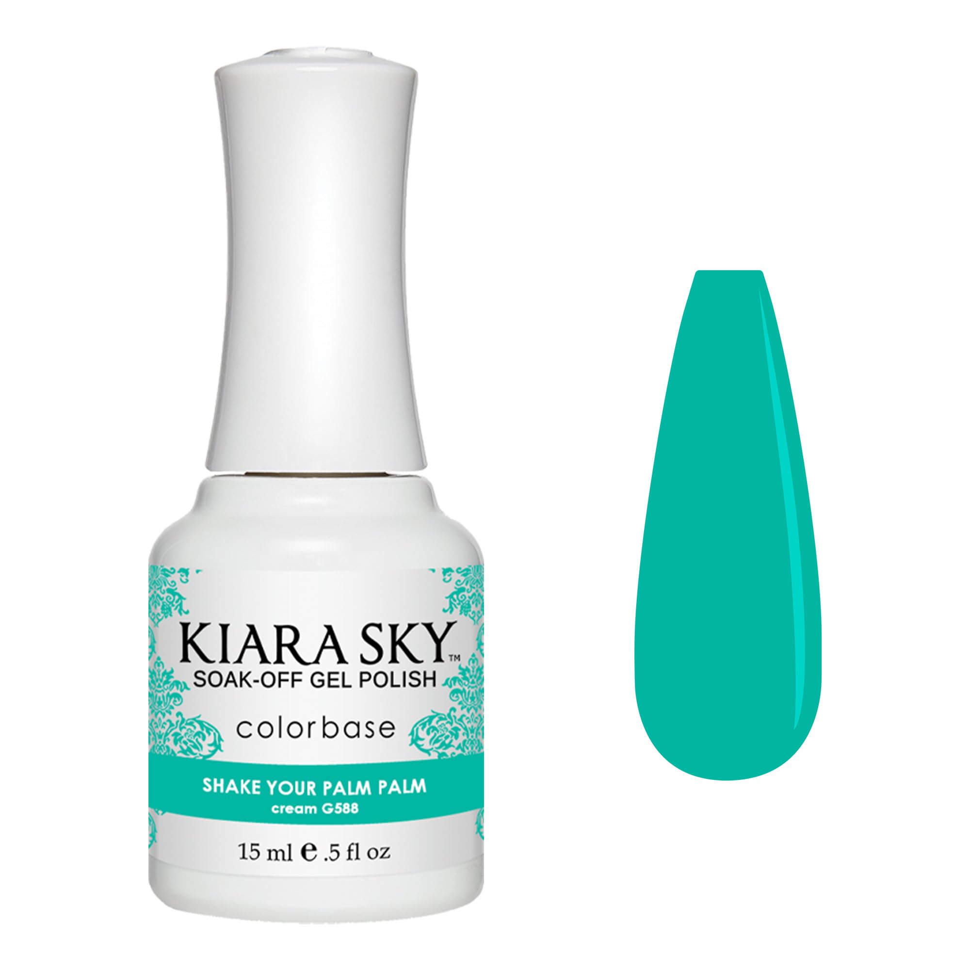 KIARA SKY Soak Off Gel Nail Polish 0.5 fl oz, SHAKE YOUR PALM PALM (G588)