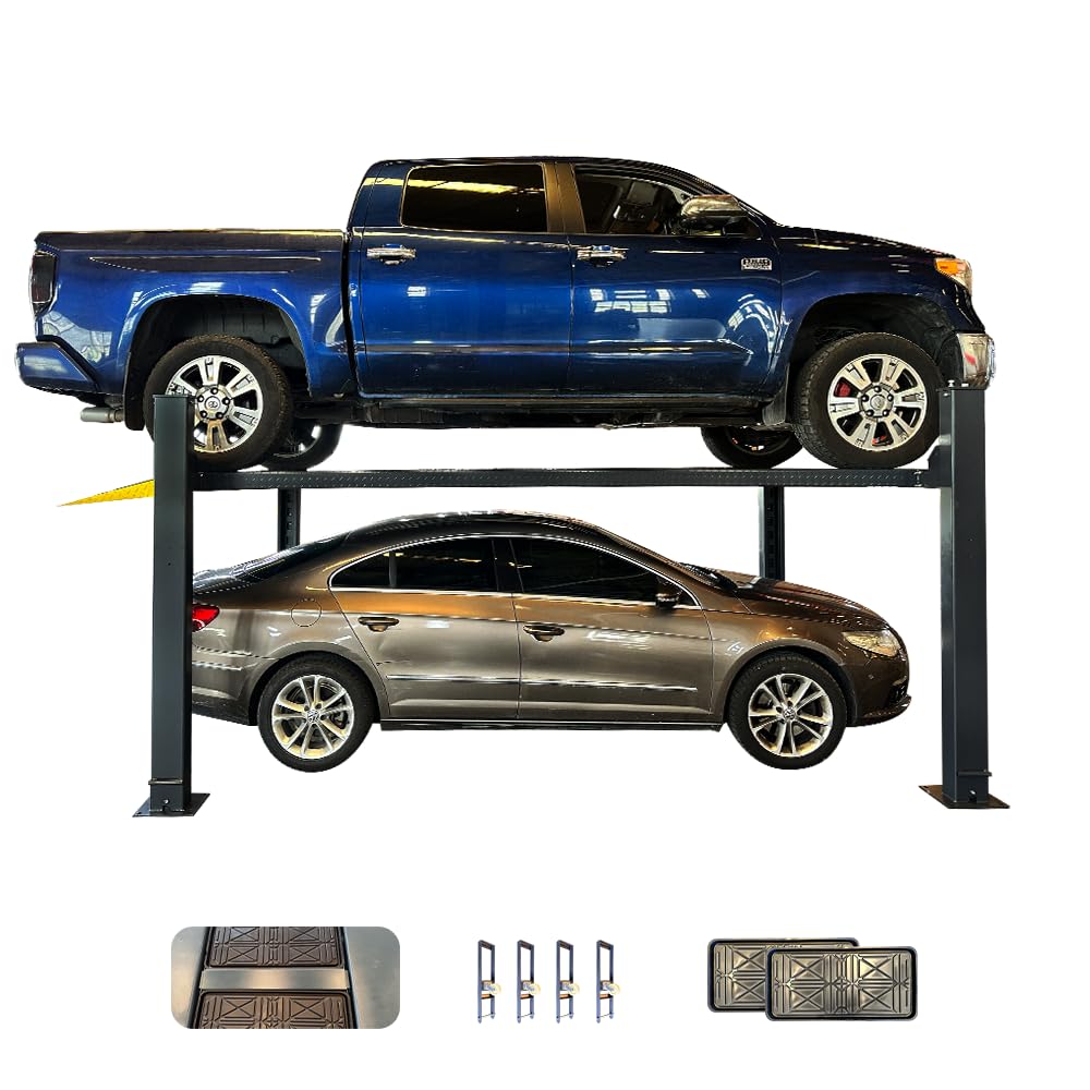 KATOOL 8500 lbs 4 Post Car Lift with Casters Kits