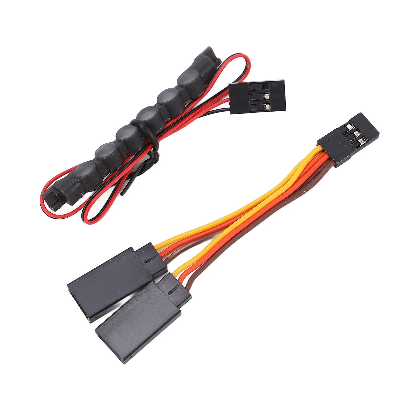 Barres Lumineuses LED Avant/arrière Pour Voiture RC 1/10 - 2 Groupes, 16 LED, 6-9V, Plastique Résistant