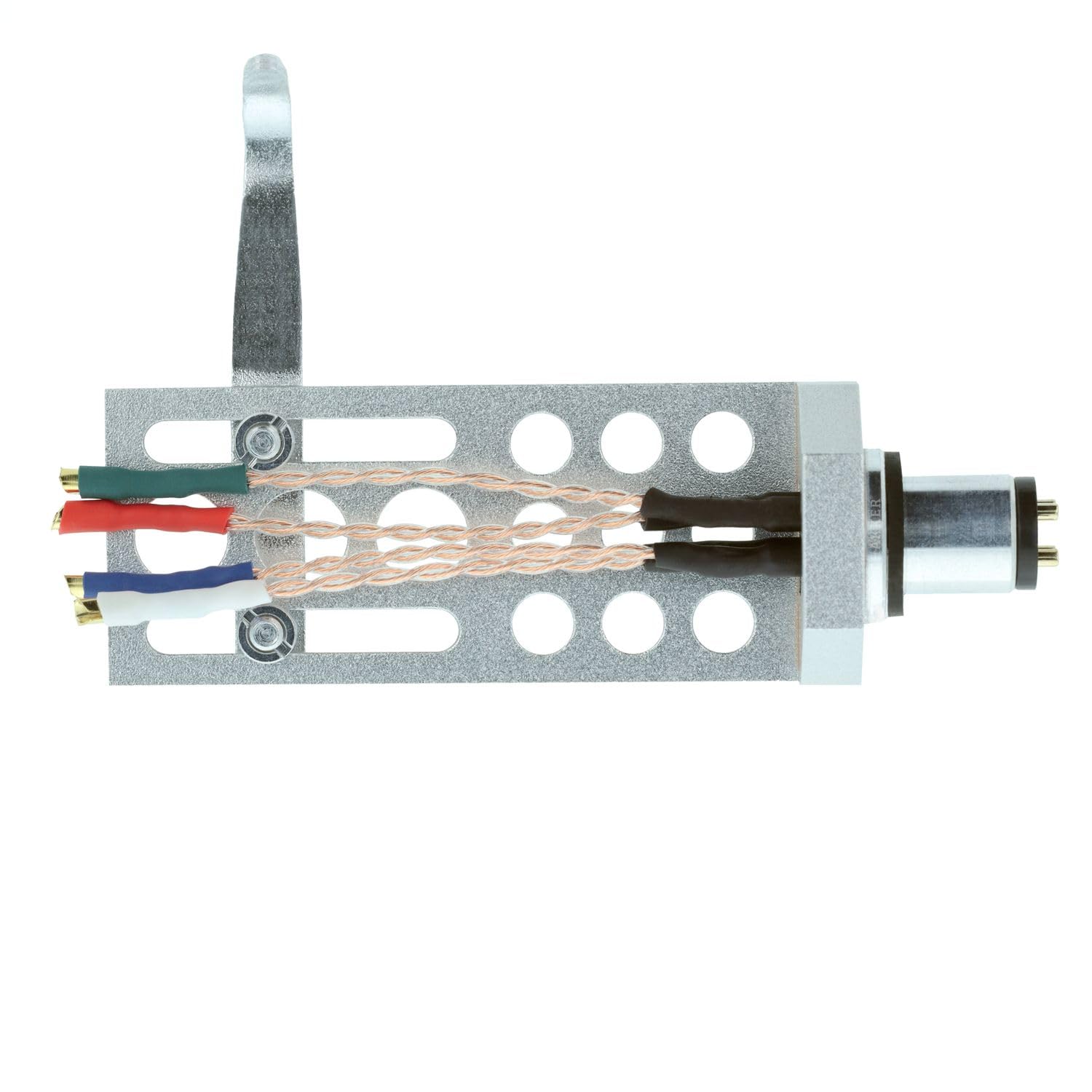 THAKKER HS-18 - Cáscara de Cabezal de Aluminio mecanizado CNC - Plata | Conexión SME | Incluye Cable de Cabezal, Tornillos en 4 Longitudes Diferentes, Tuercas y Arandelas | Aluminium Headshell