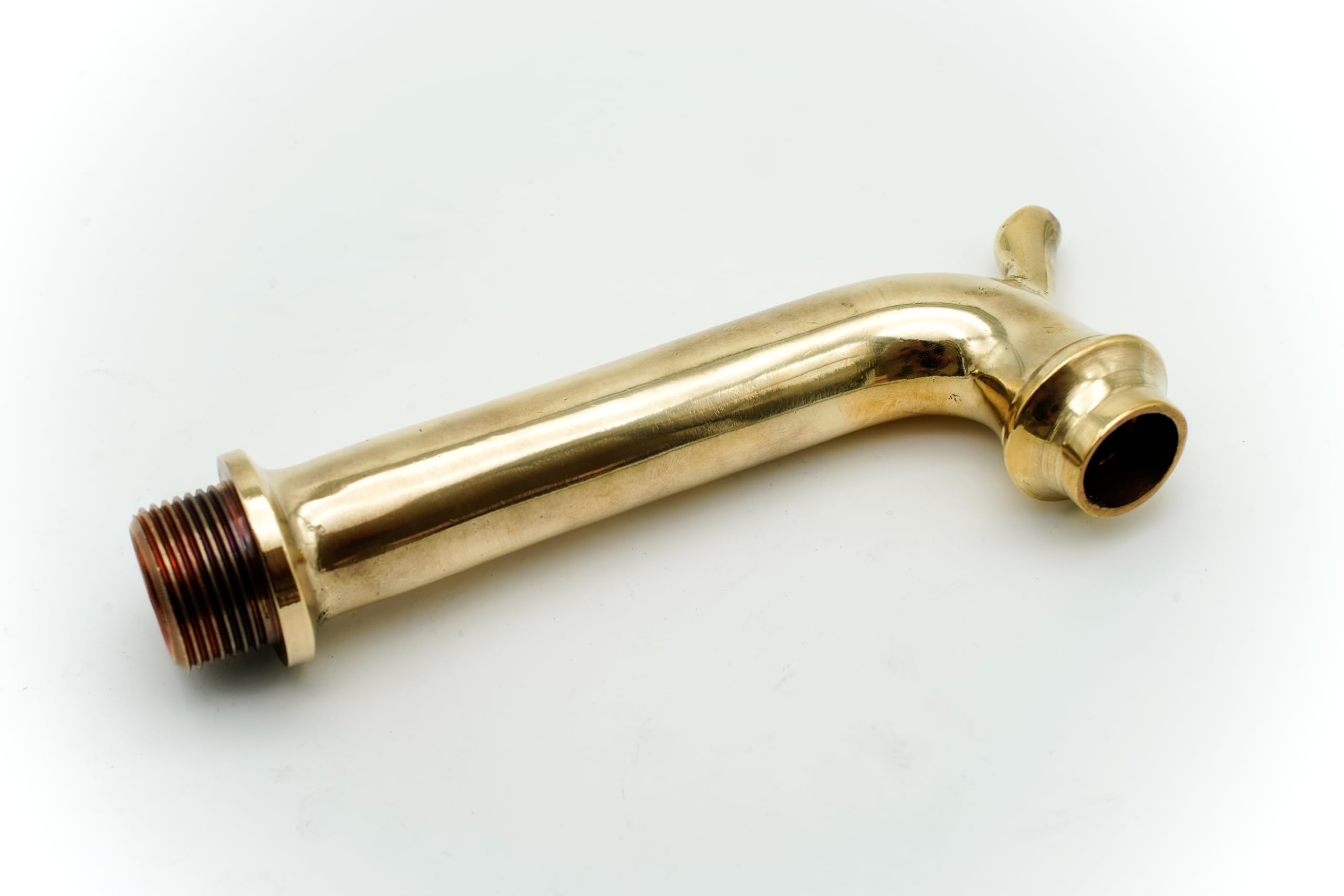 L'ARTISTICA F.LLI PERINCIOLI | Erogatore Continuo con Gancio Attacco 1/2" M, Erogatore in Ottone per Fontane a Colonna o Muro, 41x120mm