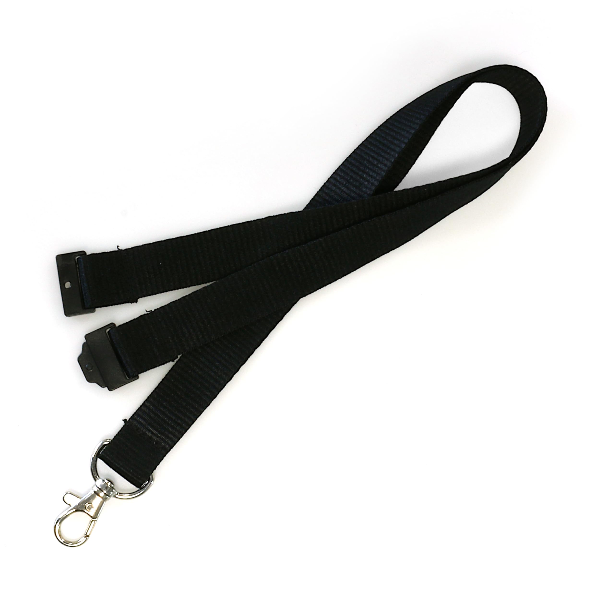 100 Pack Thick 20mm Lanyards with Safety Breakaways and Trigger Clip