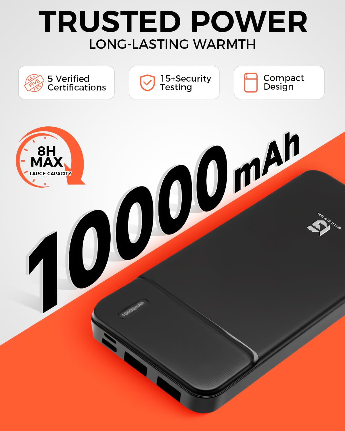 Chaleco Calefactable Hombre Mujer,Chaqueta Calefactable con Bateria 10000mAh,3 Temperaturas 9 Zonas de Calefacción,Electrico Chaleco Chaqueta Térmico Ropa Calefactables Inteligentes Para el Invierno