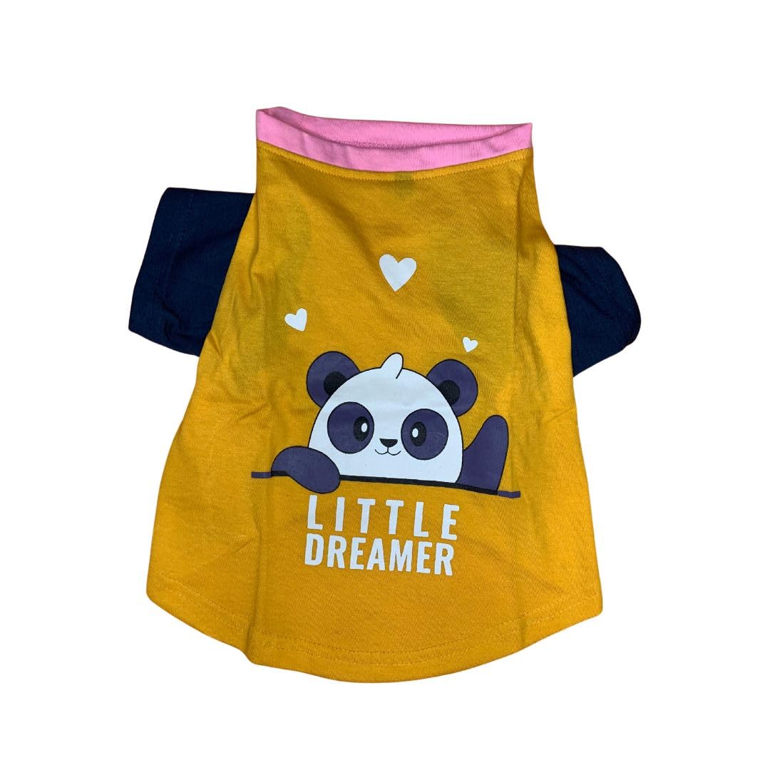 Pet Vastra Little Dreamer Dog/Cat T-Shirt/Tees/T-Shirts/Clothes/Gifts for Dogs/Cats (Yellow/Blue) Teddy Small- Shihtzu, Puppies (2-3 Months Old) Pug, Yorkie, Min Pin (B0CRDYDNCK) Amazon Price History, Amazon Price Tracker