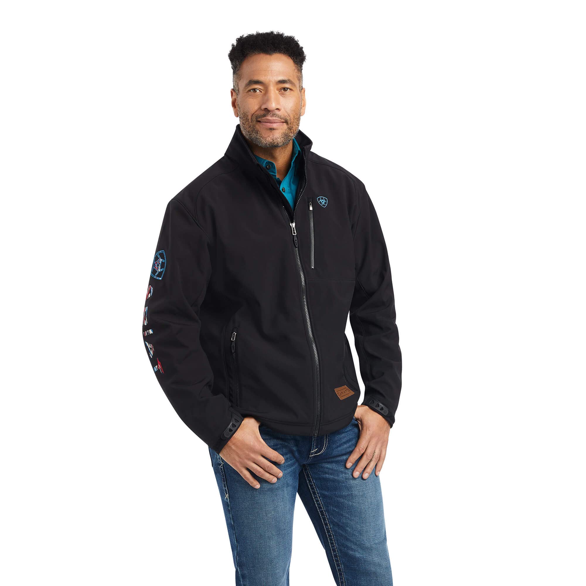 ARIAT mens Logo 2 0 Softshell Jacket