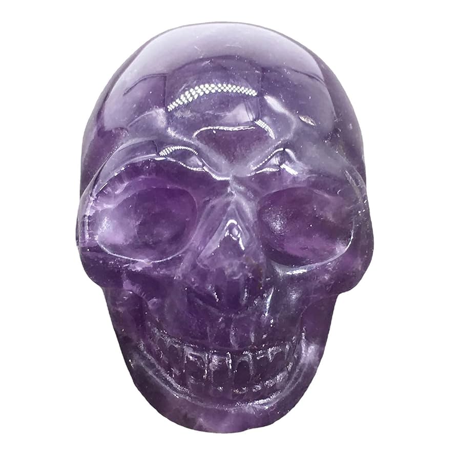 アメジスト　クリスタル　スカル 天然石 頭蓋骨 アメジスト クリスタル スカル 天然石 頭蓋骨