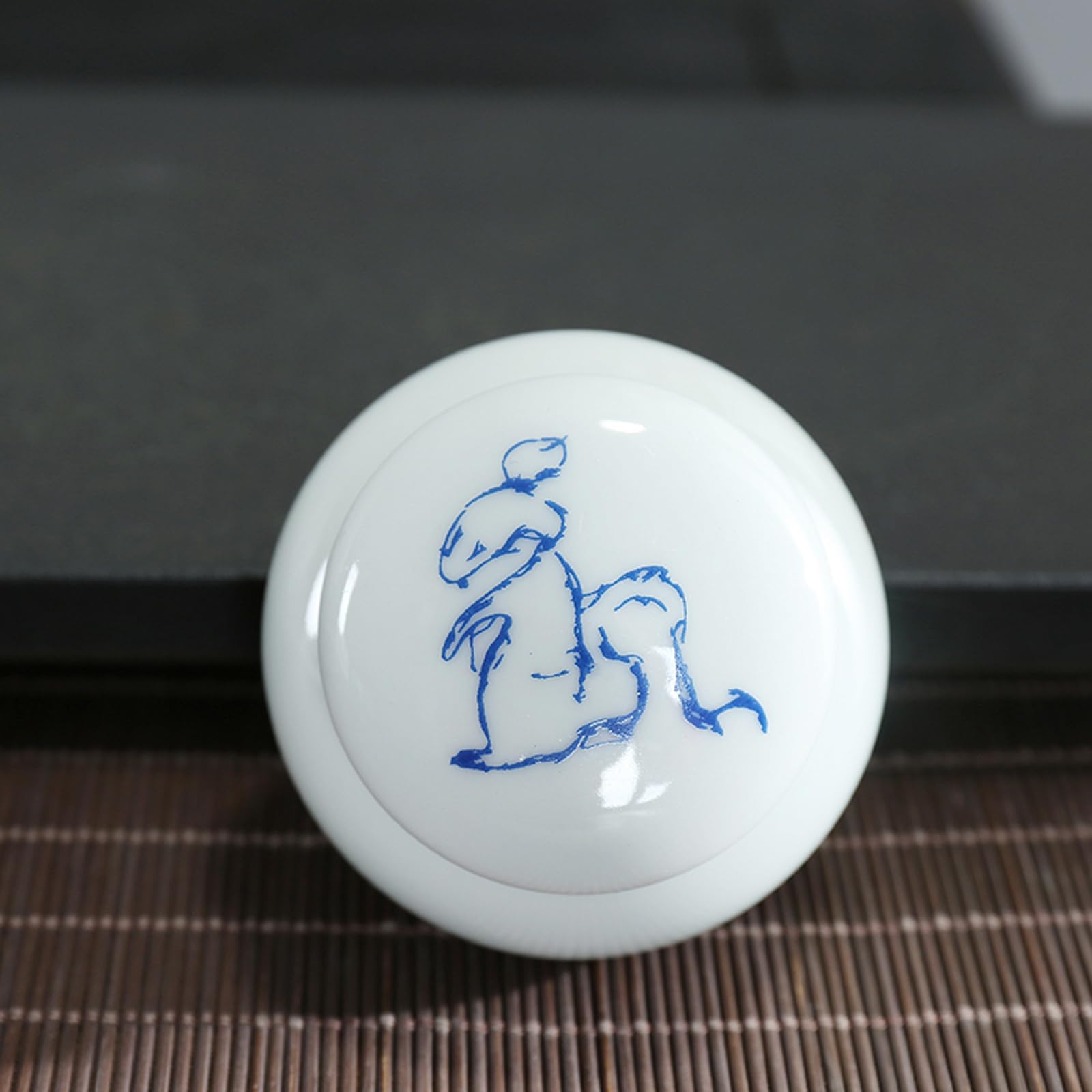 JFGCTYHXY Pet urns, Mini Ceramic Urn With Chinese Zodiac Design For Human Ashes Keepsake(Rat)