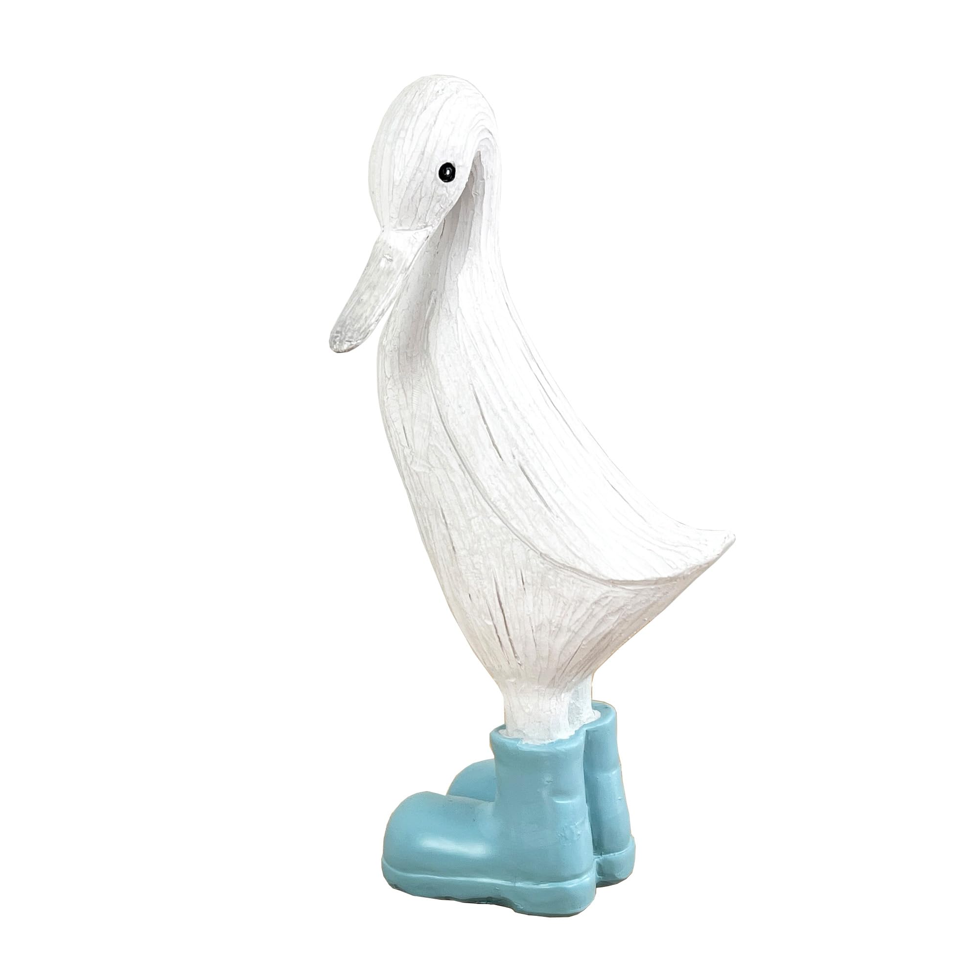 Alfie Francis Off White 22.5Cm Tall Shy Duck In Light Blue Wellies Boots Ornaments For Living Room Statue Animal Figurine Home Decor