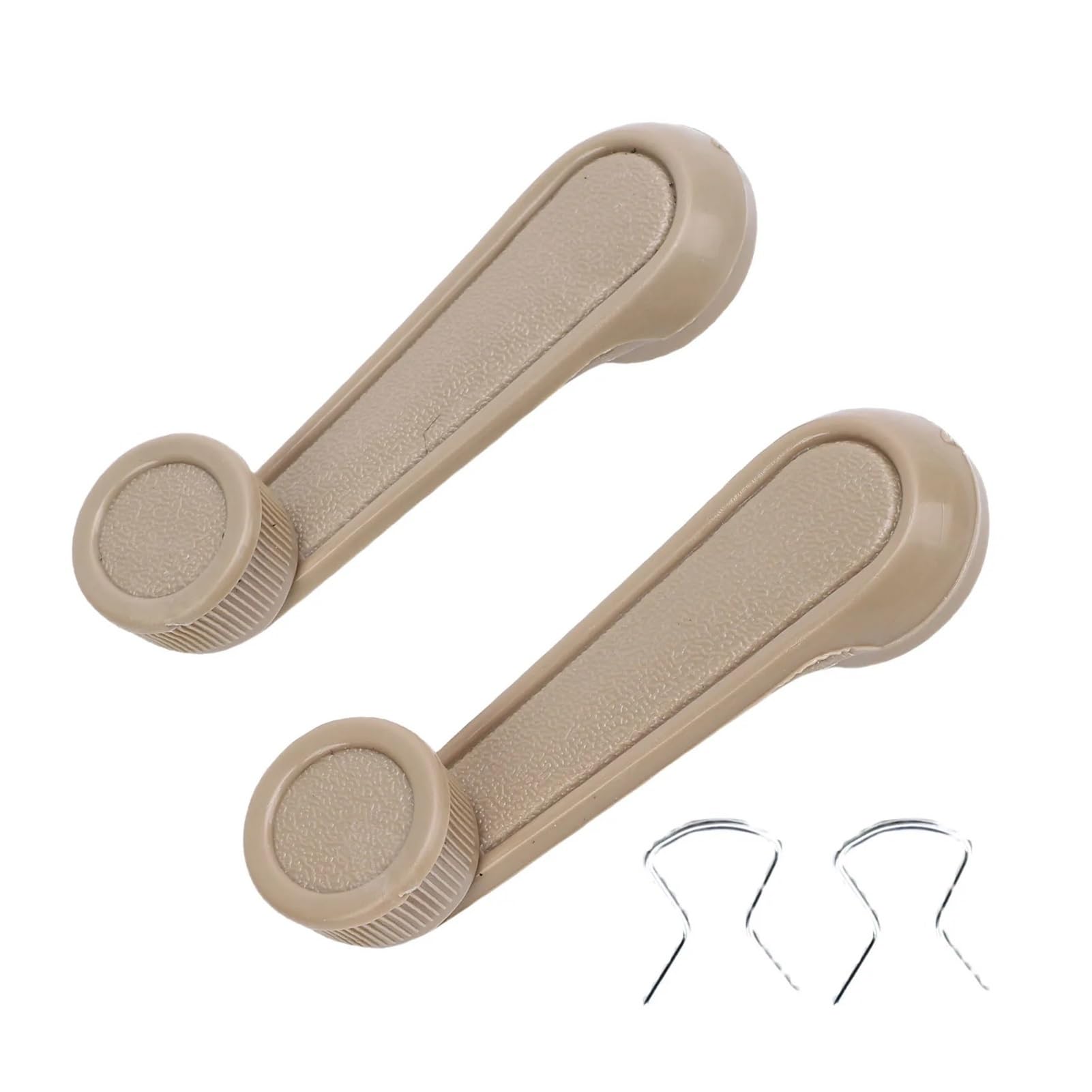 Lhdktee for Toyota for Tacoma for Corolla for Camry 1 Pair Car Inside Window Crank Handle Plastic Long Lasting 6926004020B0 692608910403 Car Window Handle(Beige)