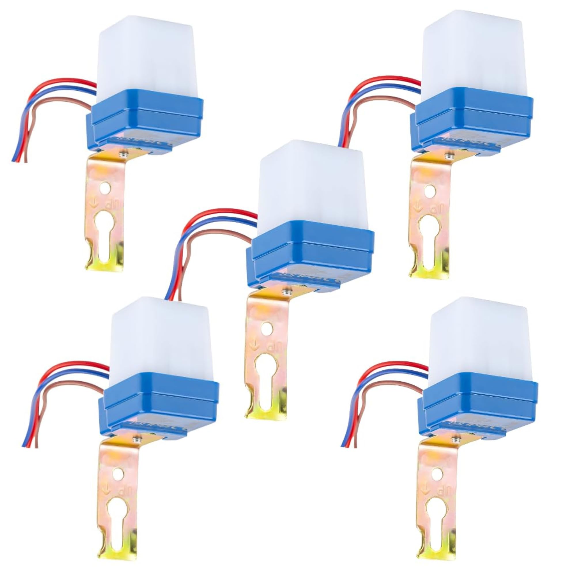 ROBOWAY 5Pcs Plastic 220V Auto Day/Night on and Off Photocell, LDR Sensor Switch for Street Light, Home, Outdoor Use (Pack of 5)-picture-23