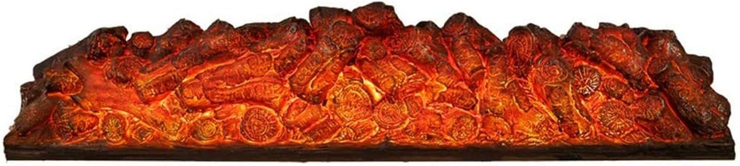 Wall-Mounted Electric Fireplace, Simulated Flame Effect, with Remote Control, Flame Bare Carbon Traditional Stove Design (