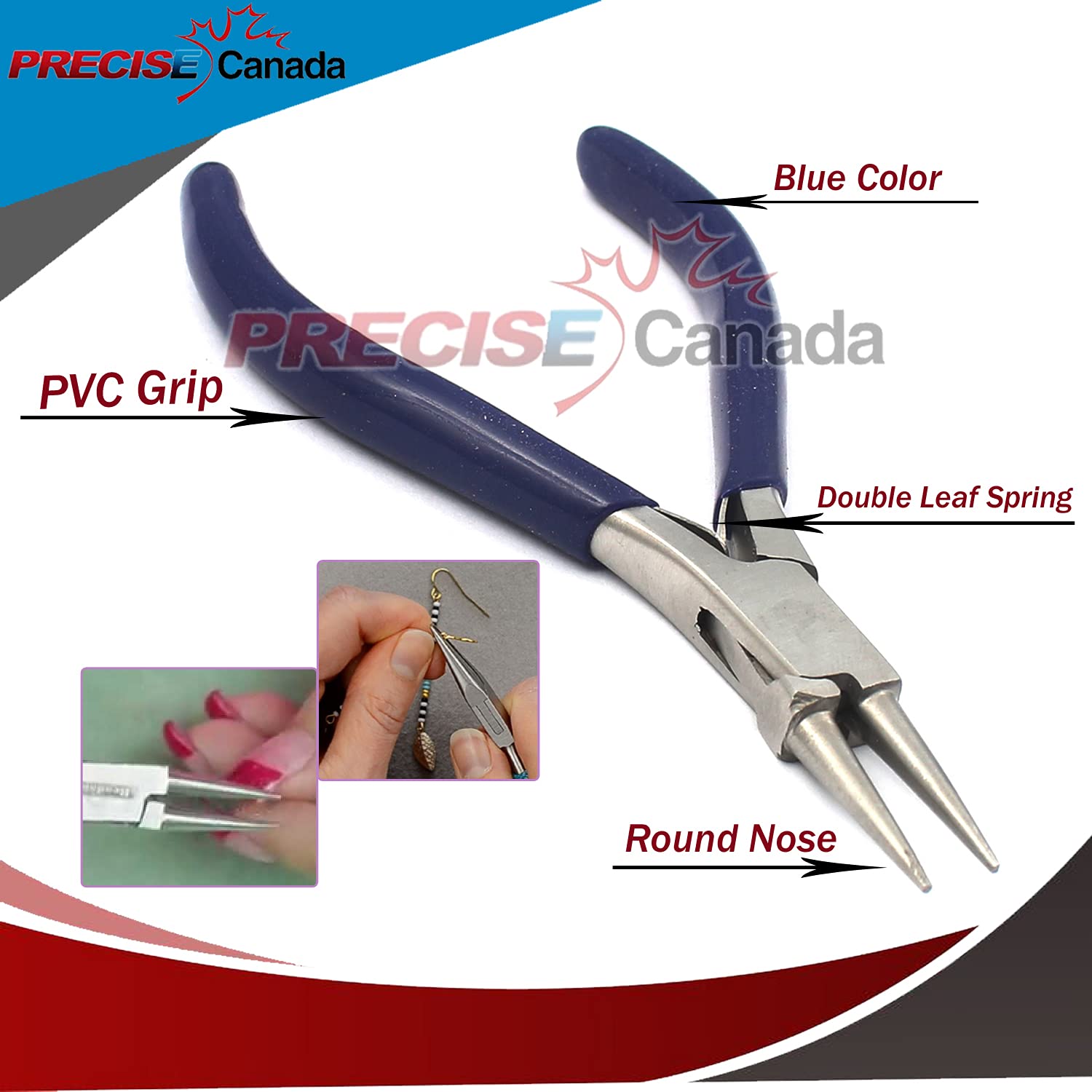 PRECISE CANADA Round Nose Pliers Jewelry Making Tools