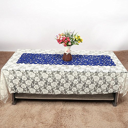 Runner da tavola in feltro, rettangolare, cavo in feltro, tovaglietta, decorazione per la vostra sala da pranzo (blu reale