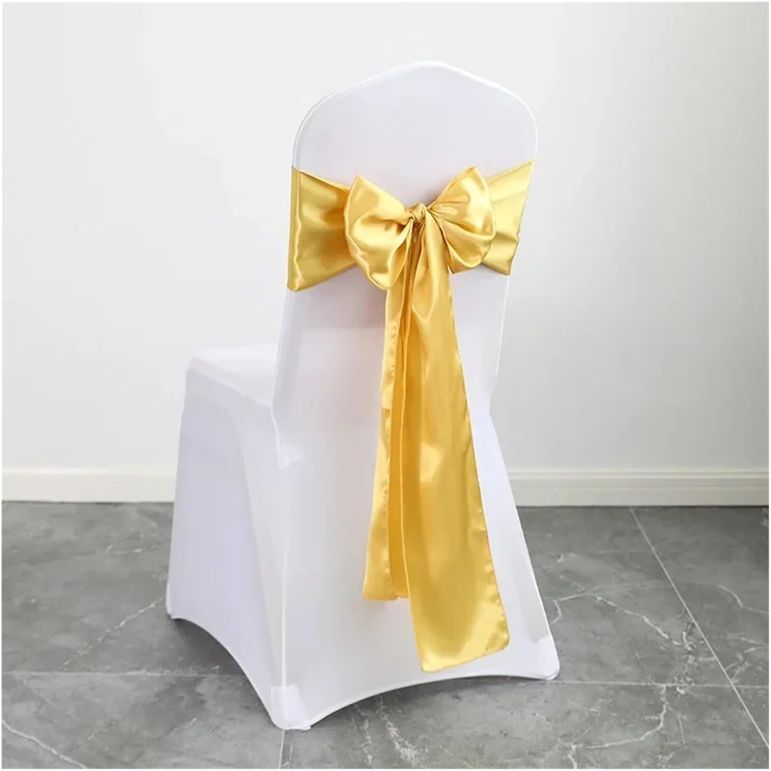 Wedding Decorations Chair Sashes Bows, Satin Chair Sashes Multicolor 17 cm x 275 24 Pcs For Wedding Party Event Decorations(Dark Green)
