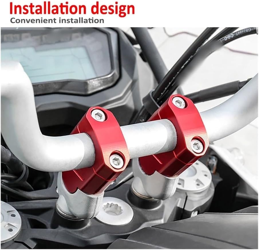 Handlebar Bar Risers for VSTROM 650 1000 1050 1050XT V-Strom 250 DL250 DL650 DL1000 Motorcycle Handlebar Riser Motocross Heightening Clamp Mount Pit