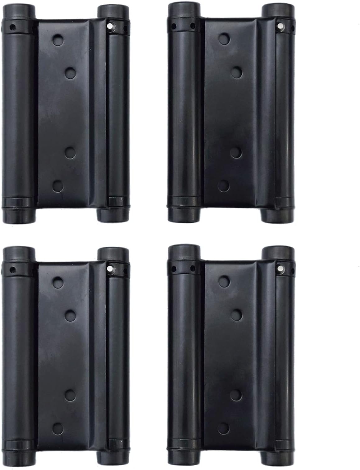 Pair of 3'' Stainless Steel Matte Black Double Action Spring Door Hinge