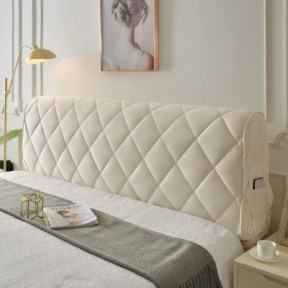 YURRO Soft Velvet Stretch Headboards Cover Replacement