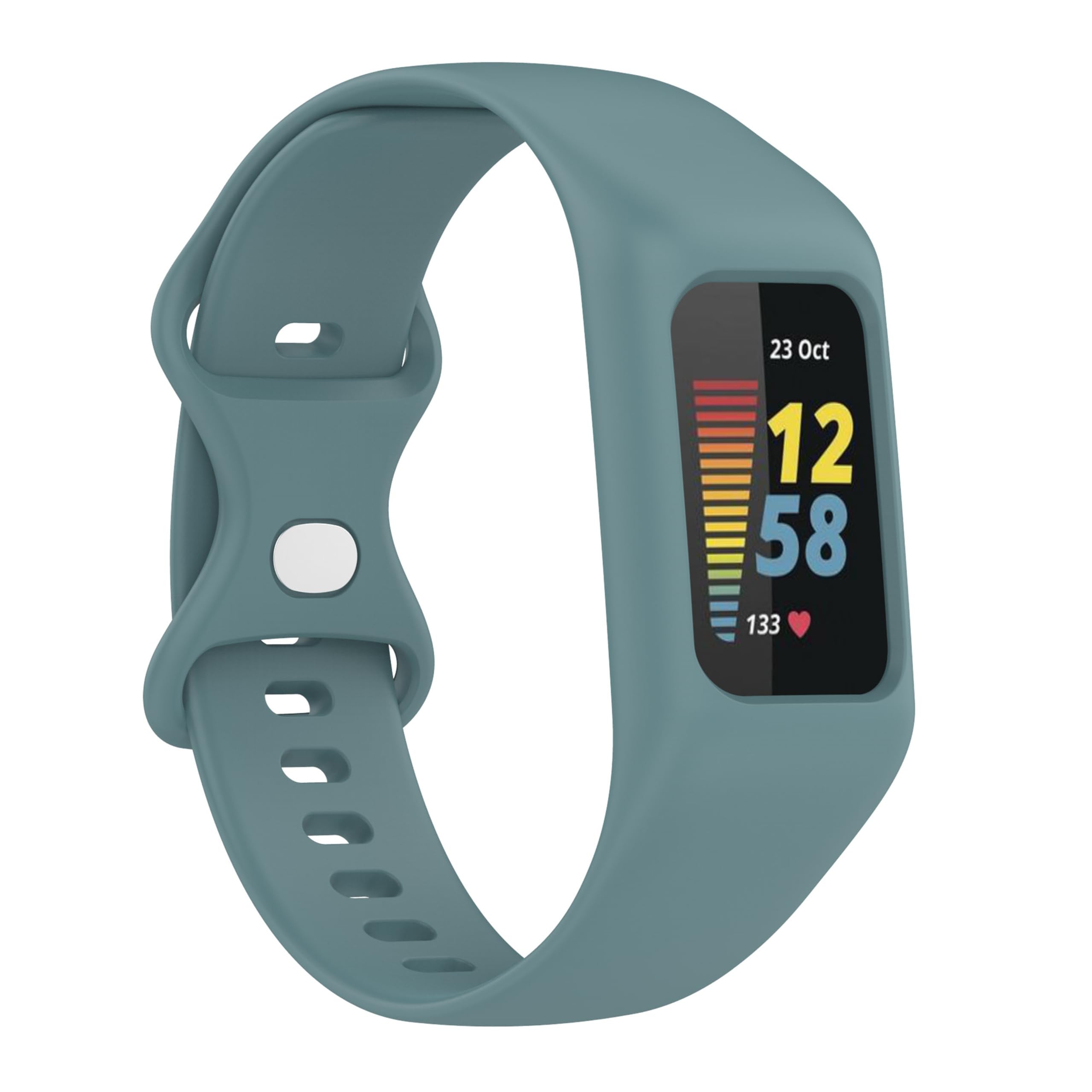 CZhkg Bracelet for Fitbit Charge 5 4 3 Strap, Replacement Smart Watch band,Silicone Armband Sport Band,Quick Release Wristband Bracelet,Watch Straps For Fitbit Charge 5/Charge 4/Charge 3 (blue)