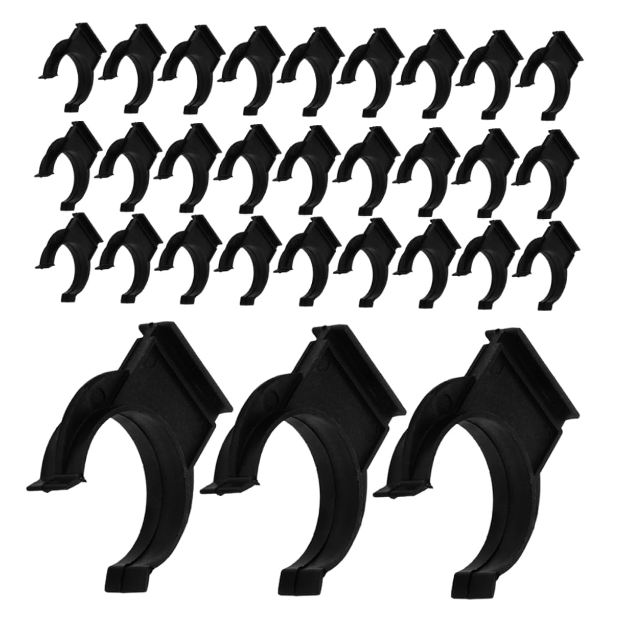 Sewroro 50pcs Kitchen Plinth Leg Clips Durable Plastic Toe Kick Fasteners for Cabinet Foot Skirting Board Scratch Resistant Clip for Secure Attachment and Neat Finish