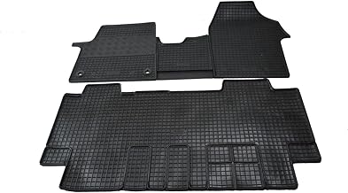 F903911-904437 Tailored Rubber Car Mats, Non-Slip Compatible with Jumpy from 2016 (3 Front + 3 Rear)