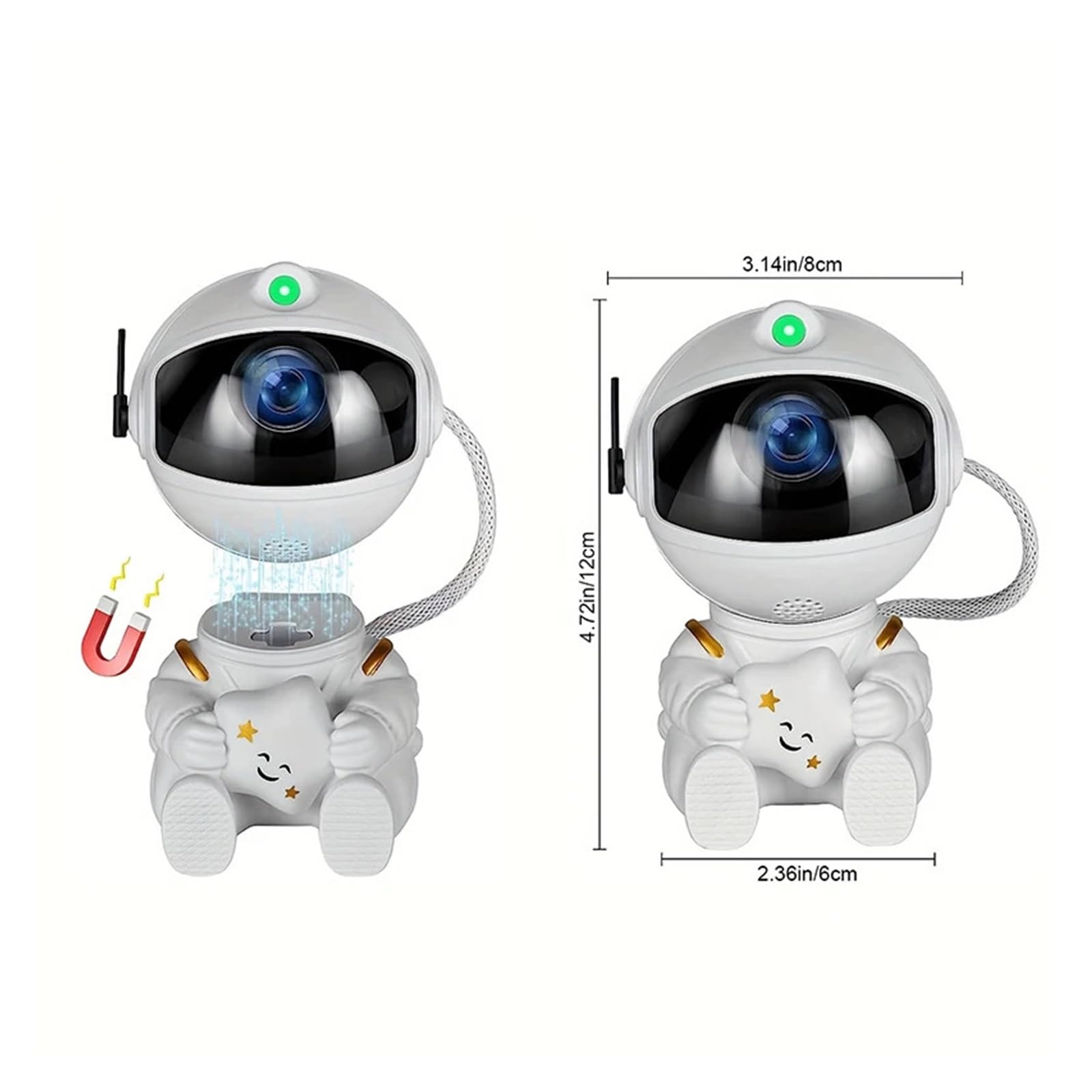 Astronauta Galaxy Projektor Lampka Nocna Lampa I Nieba HD 360° Obrót Planetarium Dla Dzieci Sypialnia StwóRz Atmosferę