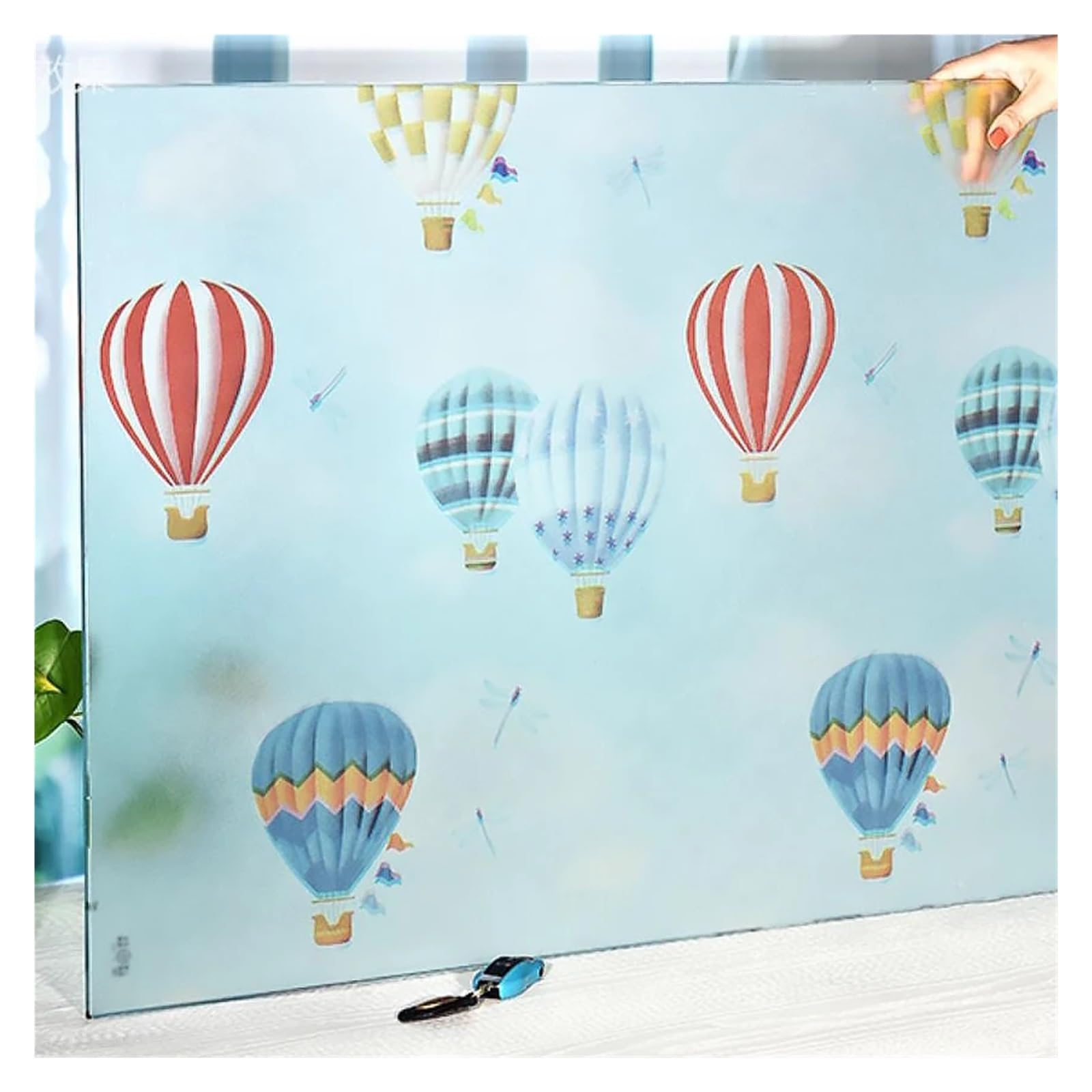 Glass Windows Privacy Film Frosted Static Cling Privacy Film, Decorative Opaque Glass Sticker, 30-55x100-500 cm(F,45X100 CM)