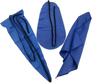 Yardwe 3 Paños De Limpieza Para Saxofón De Doble Cara Para Saxofón Tenor Color Azul