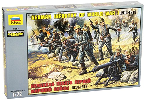 Zvezda 500788083 WW I – Set de Figuras 1:72 German Infantry miniatura 1