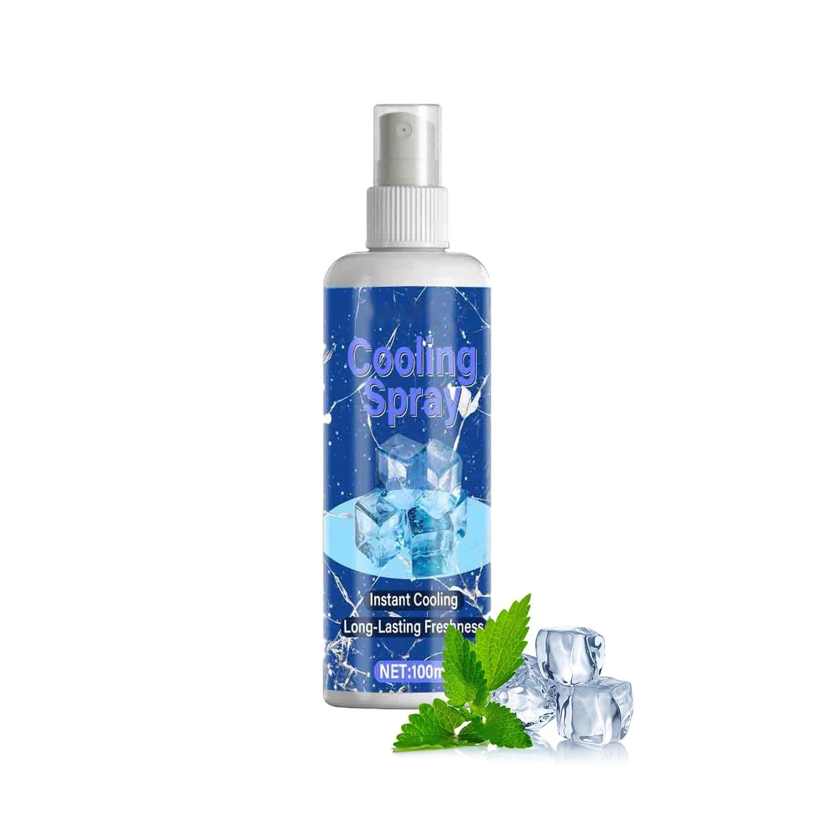 Spray Corpo Rinfrescante - 100ml Immediato Dal Caldo, Effetto Fresco,Refrigerante Sportiva - Per Attività Sportive All'Aperto Picnic Viaggio Vacanza Backpacking Calcio Pallavolo Trekking Corsa Campegg