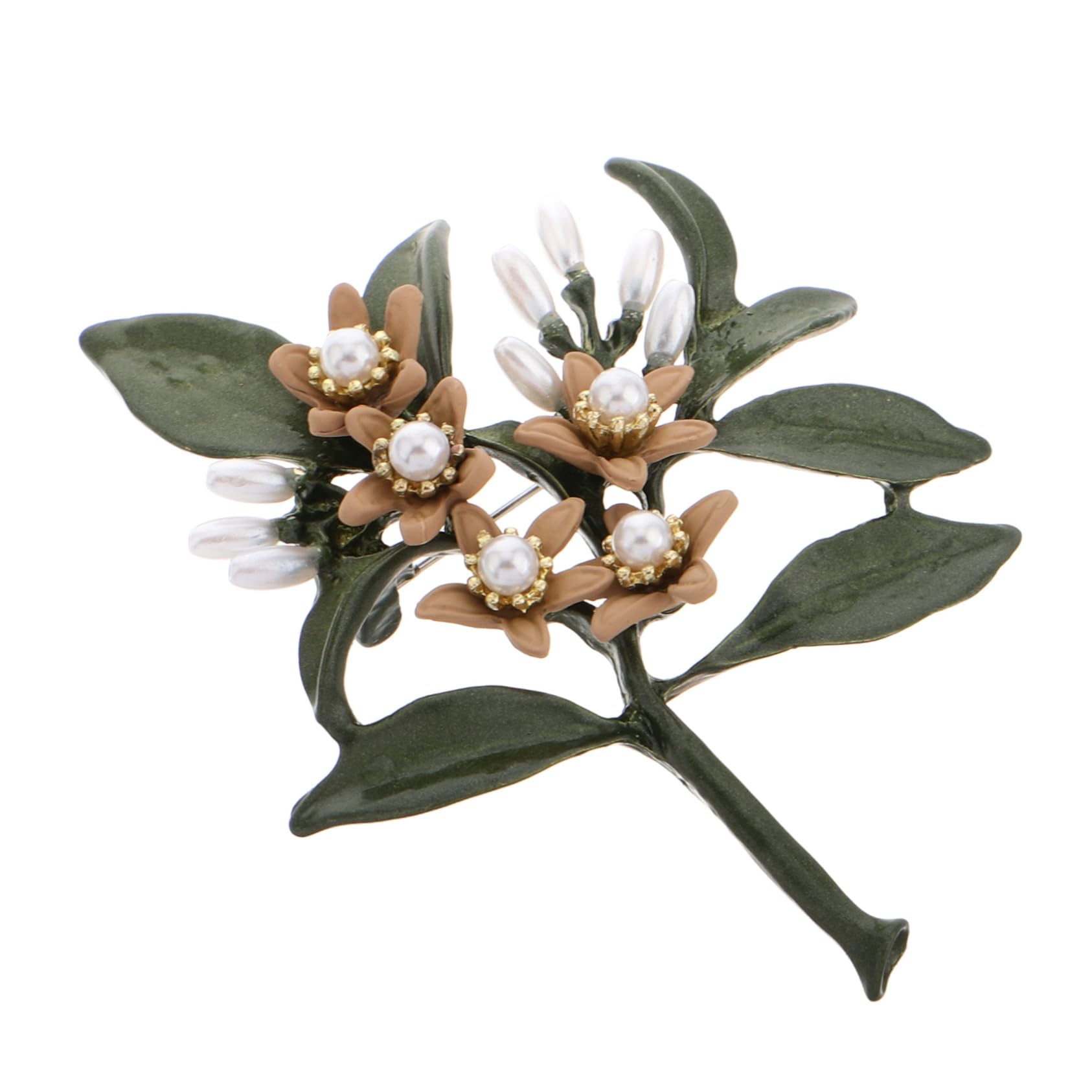 Broches Elegantes de imitación de Perlas para suéteres y Trajes. Accesorio versátil para cuellos. Elegante diseño Floral para Bodas y Eventos Formales.