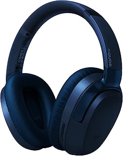 Eonome-Active-Noise-Cancelling-Headphones - S3 ANC Headphones - Hybrid Wireless Over-Ear Bluetooth Headphones with Mic,Multiple Modes,40H Playtime,Comfortable Protein Earcups(Blue)