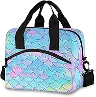 Vista 9 de Bolsas de almuerzo de alpaca con llama para mujer, con plantas tropicales, cactus, bolsa de almuerzo, resistente al agua, térmica, hielera