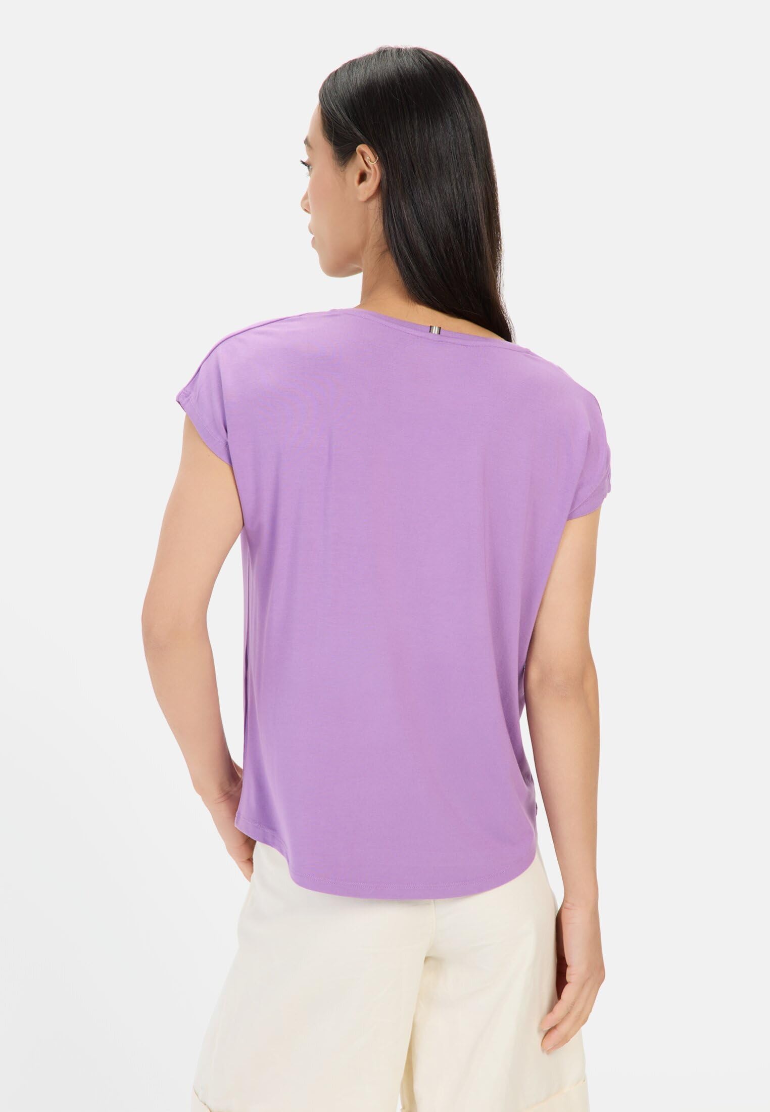 camel active Damen T-Shirt aus elastischer Viskose