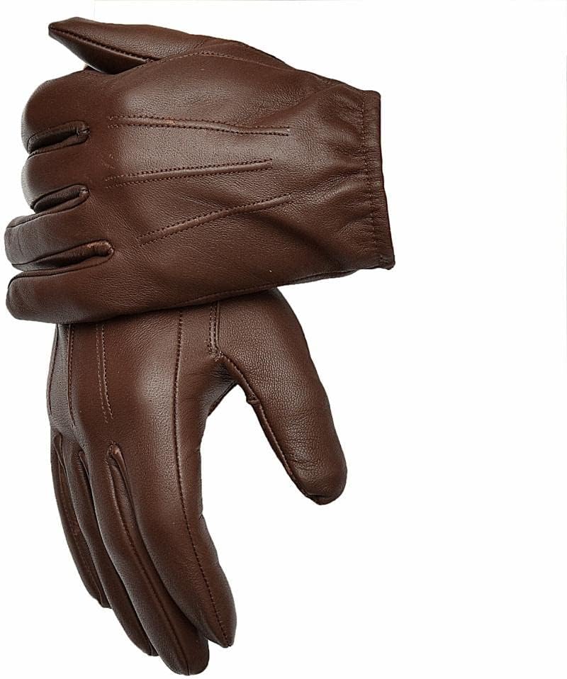 Men's Genuine Leather Police Gloves, Made With Original Sheep Skin Leather - Image 3