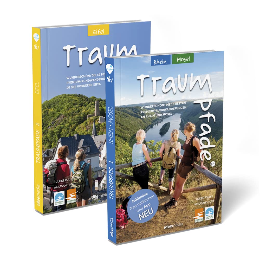 Traumpfade Geschenk-Set. Zwei Bände mit 41 Top-Touren an Rhein, Mosel und in der Eifel. Detail-Karten, GPS-Daten und Höhenprofile.: Die schönsten Rundwege und Premium-Wanderungen