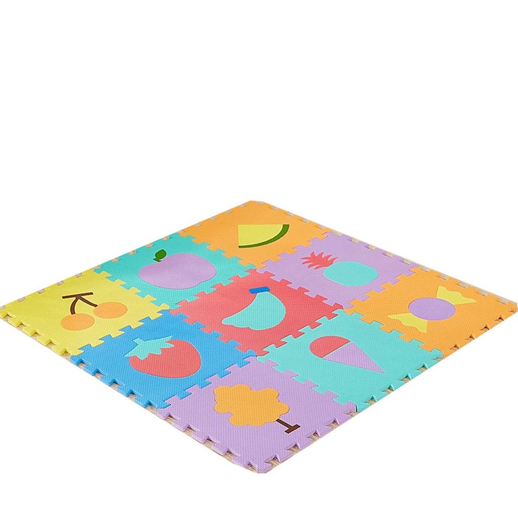 Kolorowa piankowa mata do puzzli z rysunkami do łączenia obszaru zabaw dla dzieci w domu lub sypialni 30x30x1cm/9 sztuk