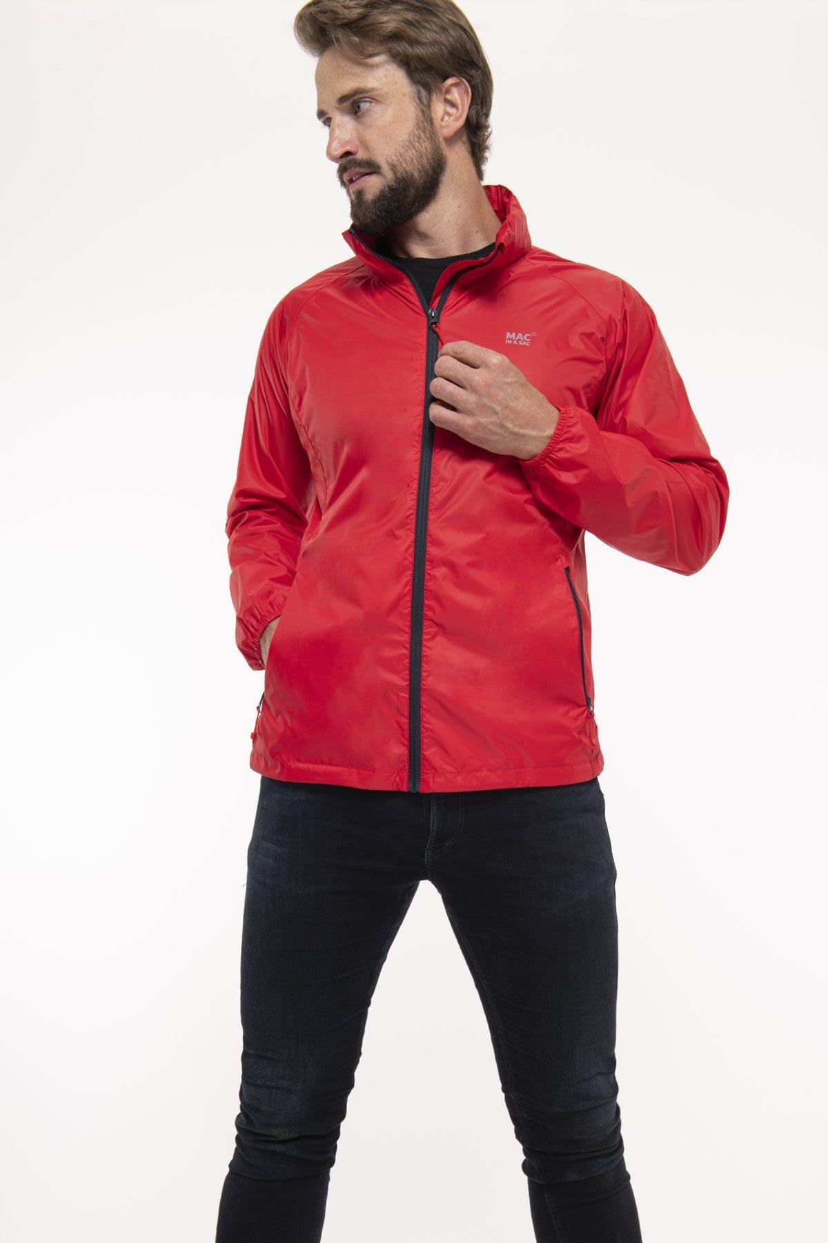 Mac in a Sac Unisex Origin Ii Jacke Edition Regenjacke Wasserdicht Verstaubar Tarnmuster Rosa XL